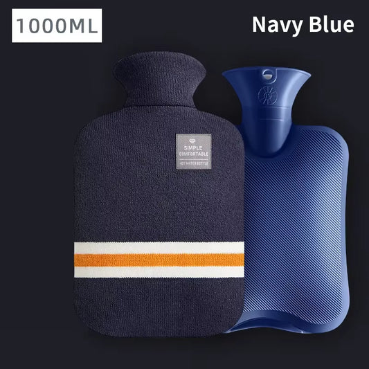 Portable Hot Water Bag Tummy Warmer Water-Filled Pvc Flannel Packaging Warm Hand Warm Hands Warm Feet Warm Stomach Warm Supplie