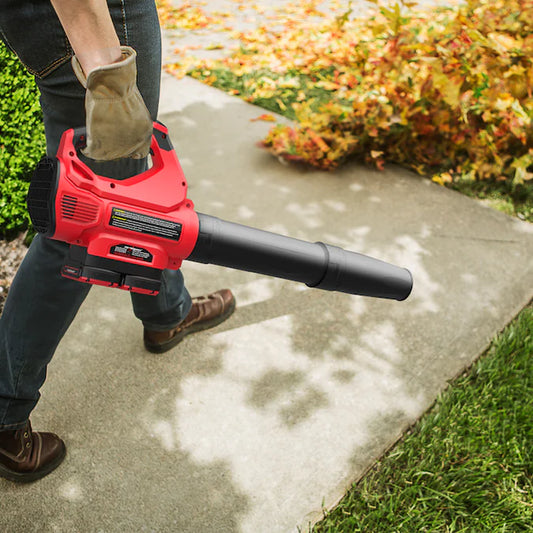 24V 450-CFM 130-MPH Cordless Battery Handheld Leaf Blower with (2) 2-Ah Batteries and Charger Included