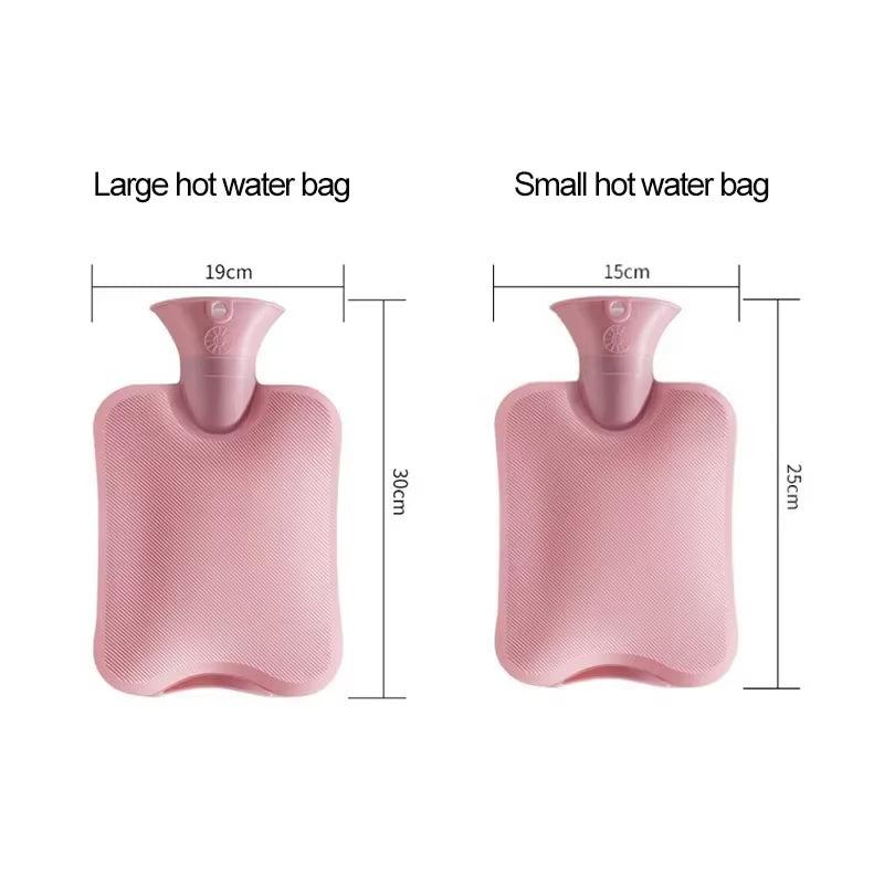Portable Hot Water Bag Tummy Warmer Water-Filled Pvc Flannel Packaging Warm Hand Warm Hands Warm Feet Warm Stomach Warm Supplie