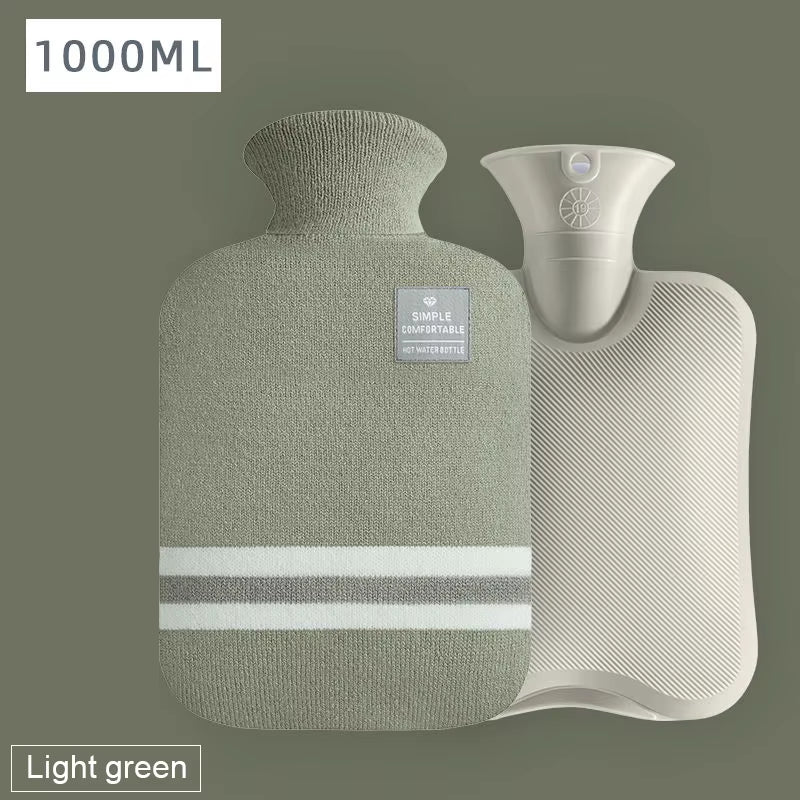 Portable Hot Water Bag Tummy Warmer Water-Filled Pvc Flannel Packaging Warm Hand Warm Hands Warm Feet Warm Stomach Warm Supplie